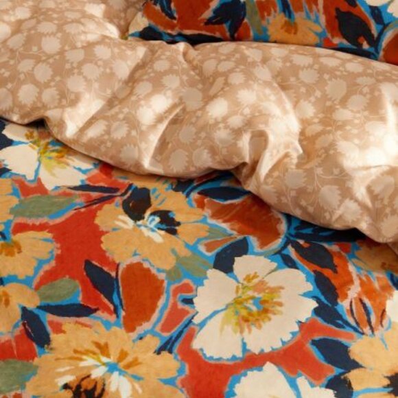 NWT Kas Australia Glowing Garden Queen Duvet Cover Set - Picture 2 of 6